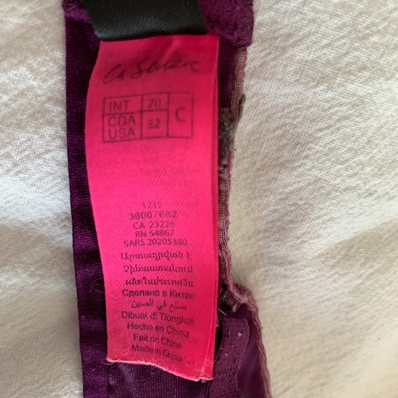 (2/$20) La Senza 32C Body Kiss Purple Bra - Picture 4 of 5